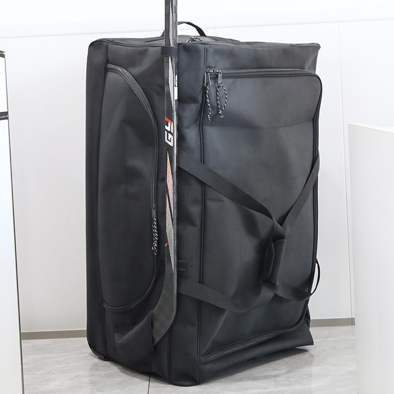 Izotz-hockeyko ekipamendu-poltsa pertsonalizagarria gurpiletan