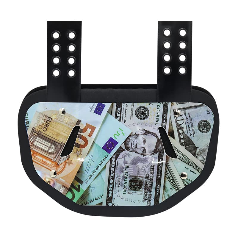 Inpaktuarekiko erresistentea den futbol amerikarraren atzeko plaka - Bizkarrezurreko babes arina eta aireztatua